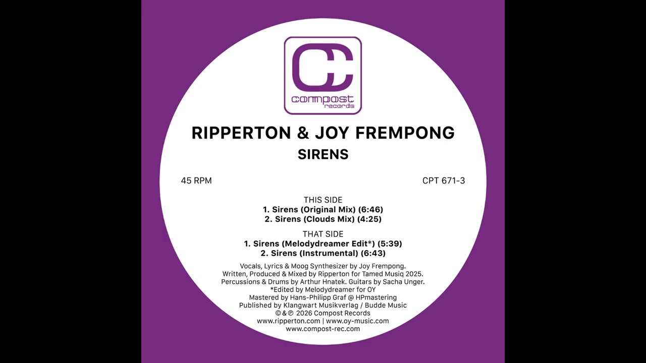 Ripperton & Joy Frempong - Sirens (Original Mix) adlı videoyu YouTube'da izle Ripperton & Joy Frempong - Sirens (Original Mix) adlı videoyu YouTube'da izle