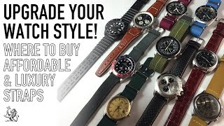 10 Affordable To Luxury Watch Straps - Perfect For Rolex, Omega, Breitling, Tissot & Seiko