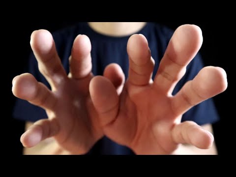 ASMR Tingly Hand movements/ face touching with mouth sounds