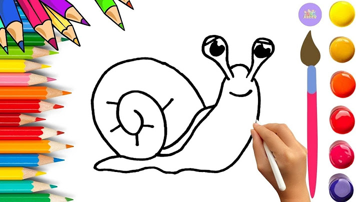 How To Draw cute Snail Drawing, Painting & Coloring For Kids and Toddlers_🌈🎨