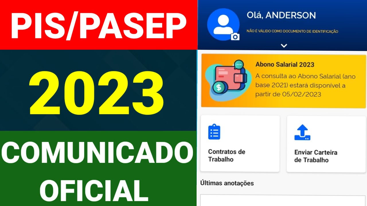 PIS PASEP 2023 COMUNICADO IMPORTANTE APLICATIVO CARTEIRA DE TRABALHO PIS PASEP 2023 COMUNICADO IMPORTANTE APLICATIVO CARTEIRA DE TRABALHO