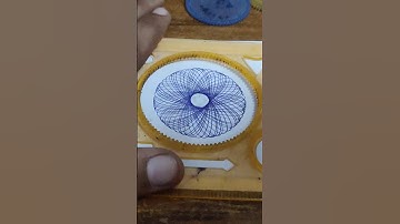 How many rotations did the pen 🖊️ make in total#spirograph #oddlysatisfying #art#asmr #ytshorts