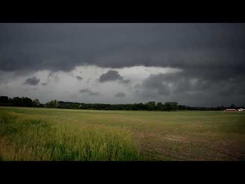 MCS Wall Cloud Intercepted near Watervliet, Michigan