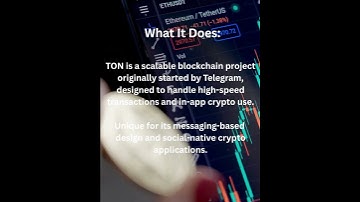 What is Toncoin? 1Minute Bitesize Lesson📱 Financial Literacy TV