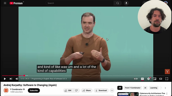 Commenti all'intervento di Karpathy a Y Combinator