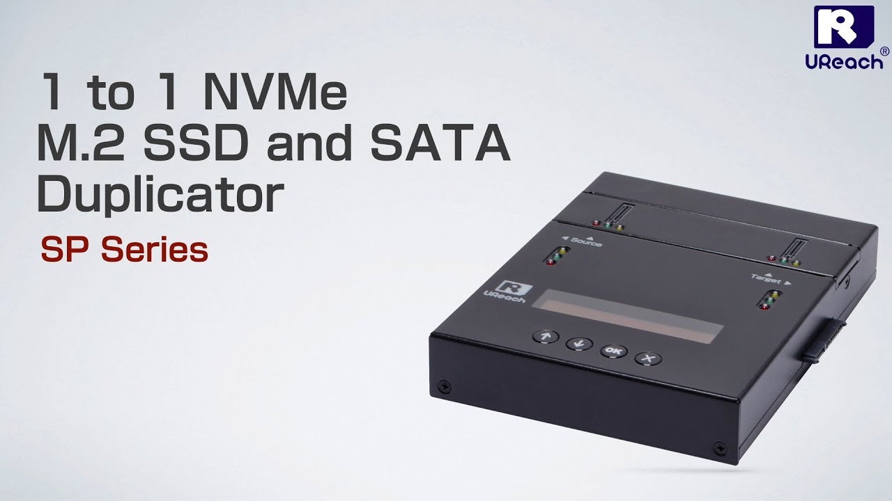 U-Reach｜ 1 to 1 NVMe M.2 SSD and SATA Duplicator