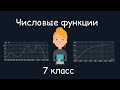 Числовые функции. Алгебра, 7 класс