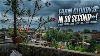 From Calm to Storm in 30 Seconds ⚡ | Epic Village Time-Lapse Transformation