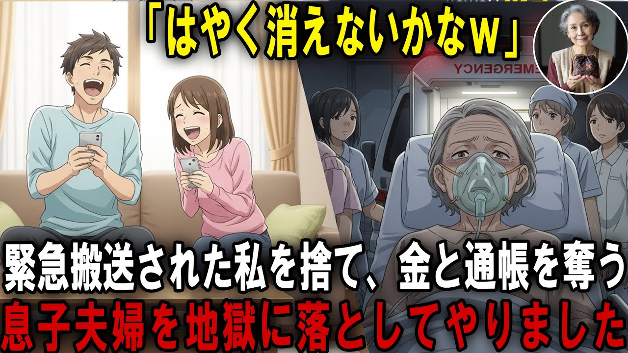 脳梗塞5日目。「お荷物」と呼んだ息子夫婦に、68歳の私が静かに始めた“人生最後の準備”。彼らを地獄に落としてやりました
