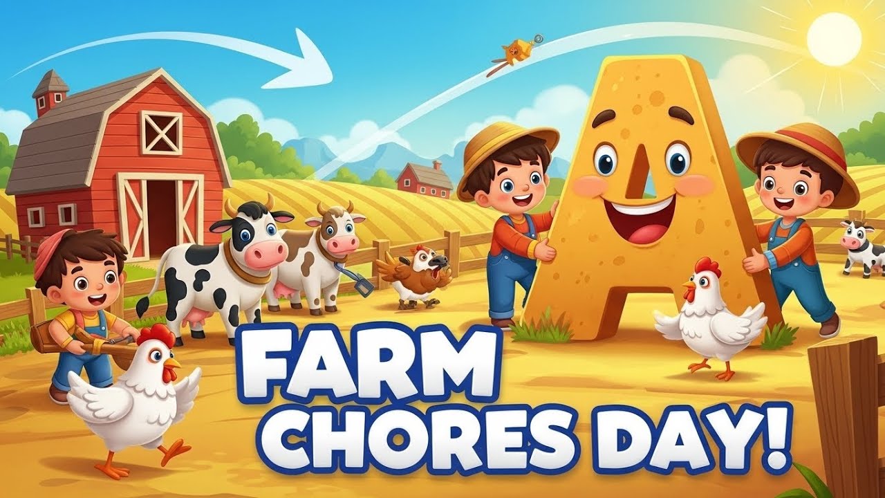 День фермерских работ – Учимся и помогаем друг другу с буквой А | Песенка для изучения алфавита о...