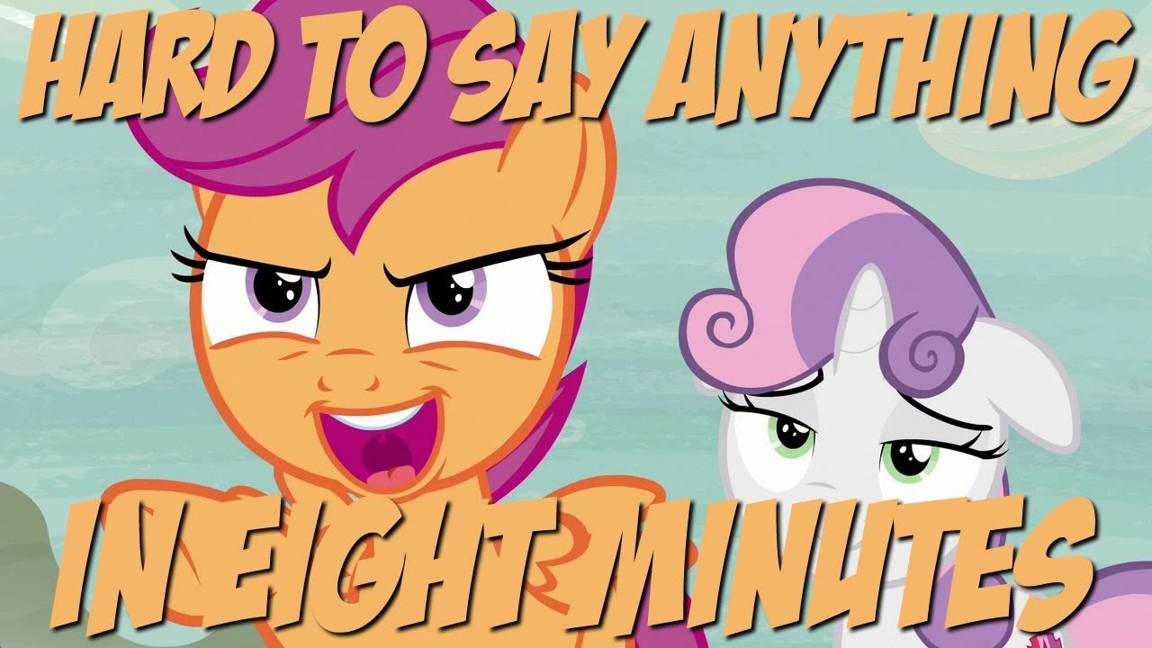 my little pony toys Hard To Say Anything in Eight Minutes