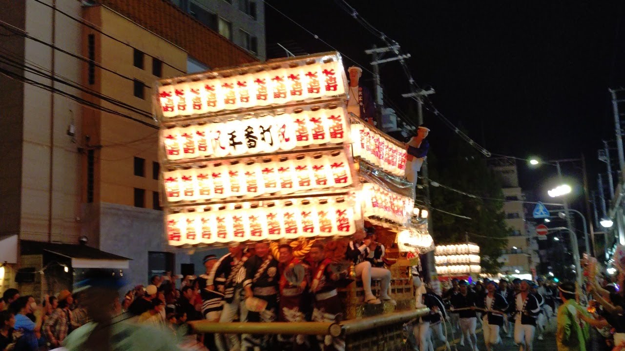 2025年10月4日深井だんじり祭宵宮灯入れ曳行