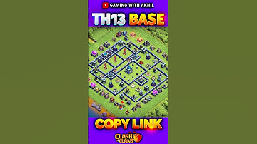 Thumbnail of NEW TOWN HALL 13 BASE DESIGN 🛡️ COC TH13 BASE ✨