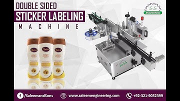 Flat Bottle Sticker Labeling Machine
