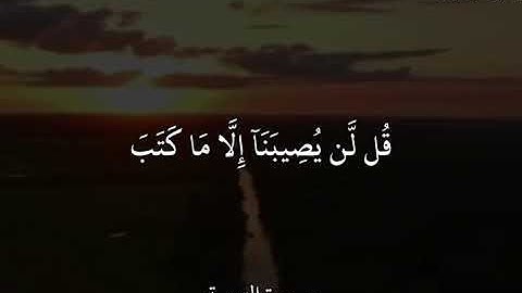 ياسر الدوسري سورة التوبة قُل لَّن يُصِيبَنَآ إِلَّا مَا كَتَبَ ٱللَّهُ لَنَا هُوَ مَوْلَىٰنَا ۚ