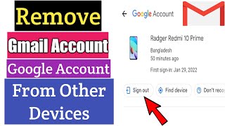 how to remove google account from other devices on android phone