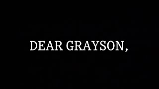 DEAR GRAYSON, A letter to my son on his 1st birthday!