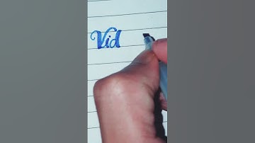 "Vidhi" Name In Cursive Handwriting