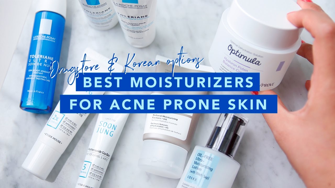 Best Drugstore Korean Moisturizers For Acne Prone Skin Budget Skincare Affordable Youtube