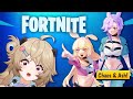 Playing fortnite for the first time featuring the vtuber bunny duo restar