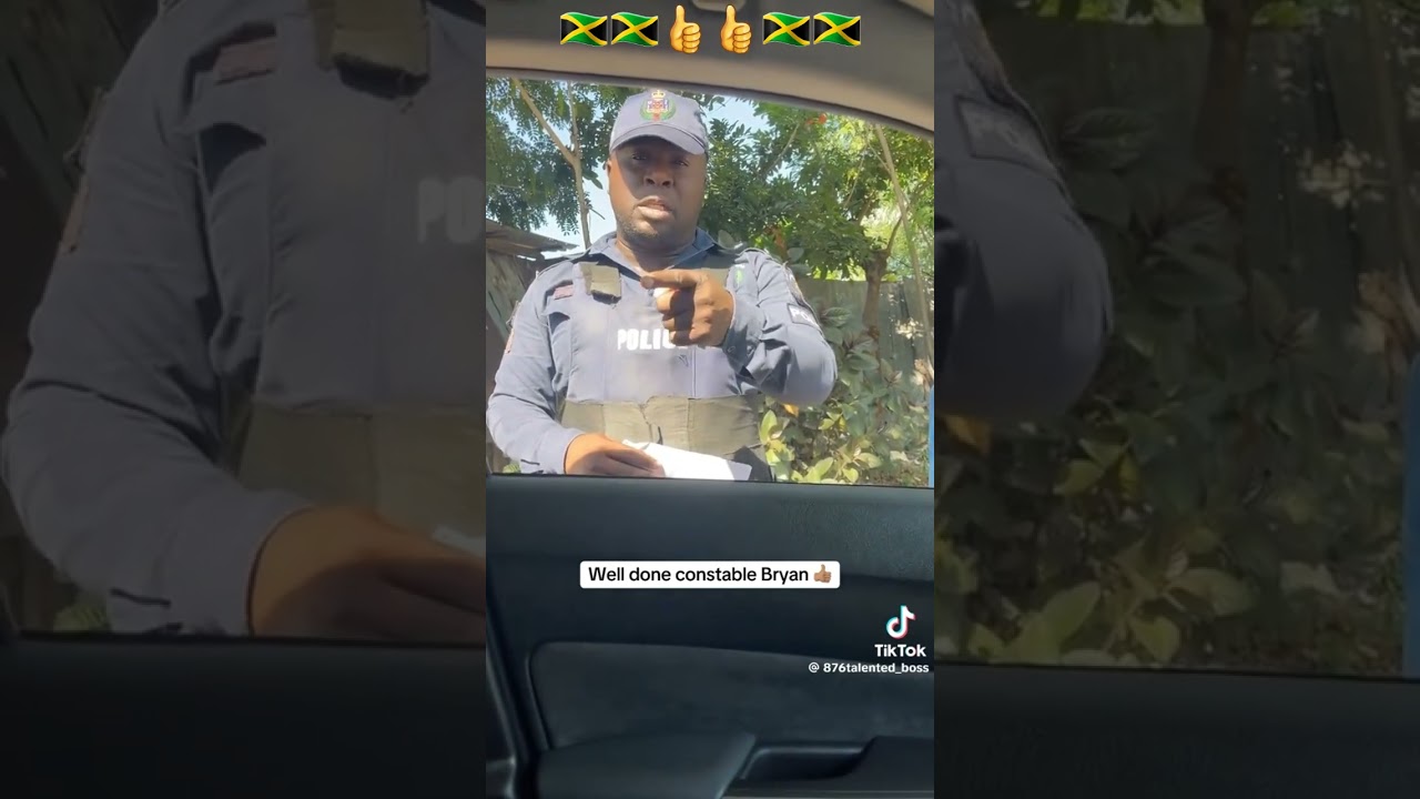 Jamaica police at work 🇯🇲 #jamaica #shortvideo #viral