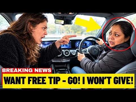 WANT FREE TIPS - GO! British Lady HIT-BACK At Uber Driver Forcing Her To Tip After Bad Service!