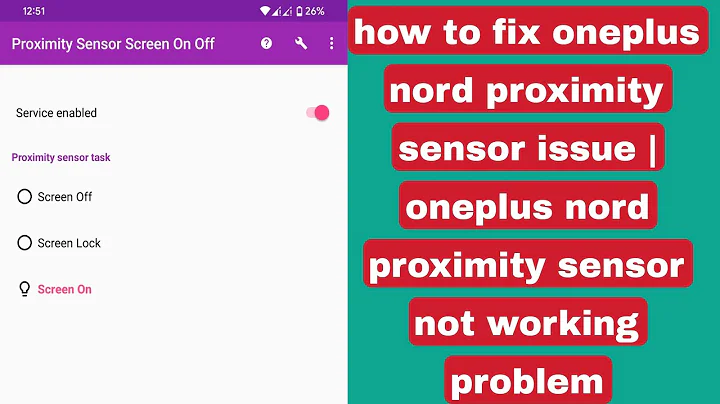 how to fix oneplus nord proximity sensor issue | oneplus nord proximity sensor not working problem