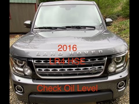 2016 Land Rover LR4 Check Oil Level - YouTube