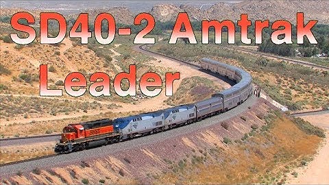 4K: TRAINS on Parade! A BNSF SD40-2 leads Amtrak