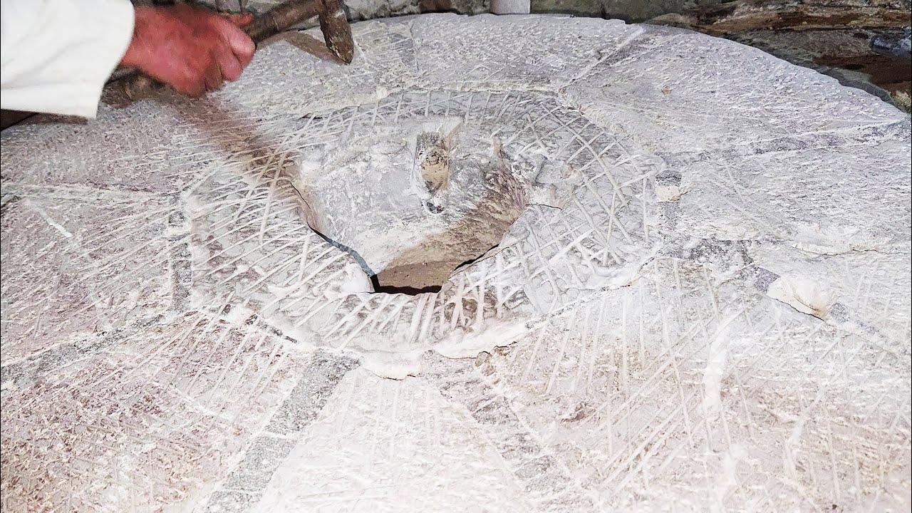 Very Old Stone Mill Carving / How to Carve a Stone Mill / Stone Carve