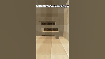 Cool Minecraft bookshelf design #Shorts