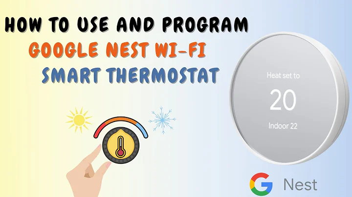 How to use and program Google Nest Wi-fi Smart Thermostat #googlenest