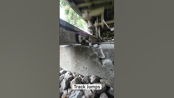 Line jumps, broken sleeper. #railway #shorts