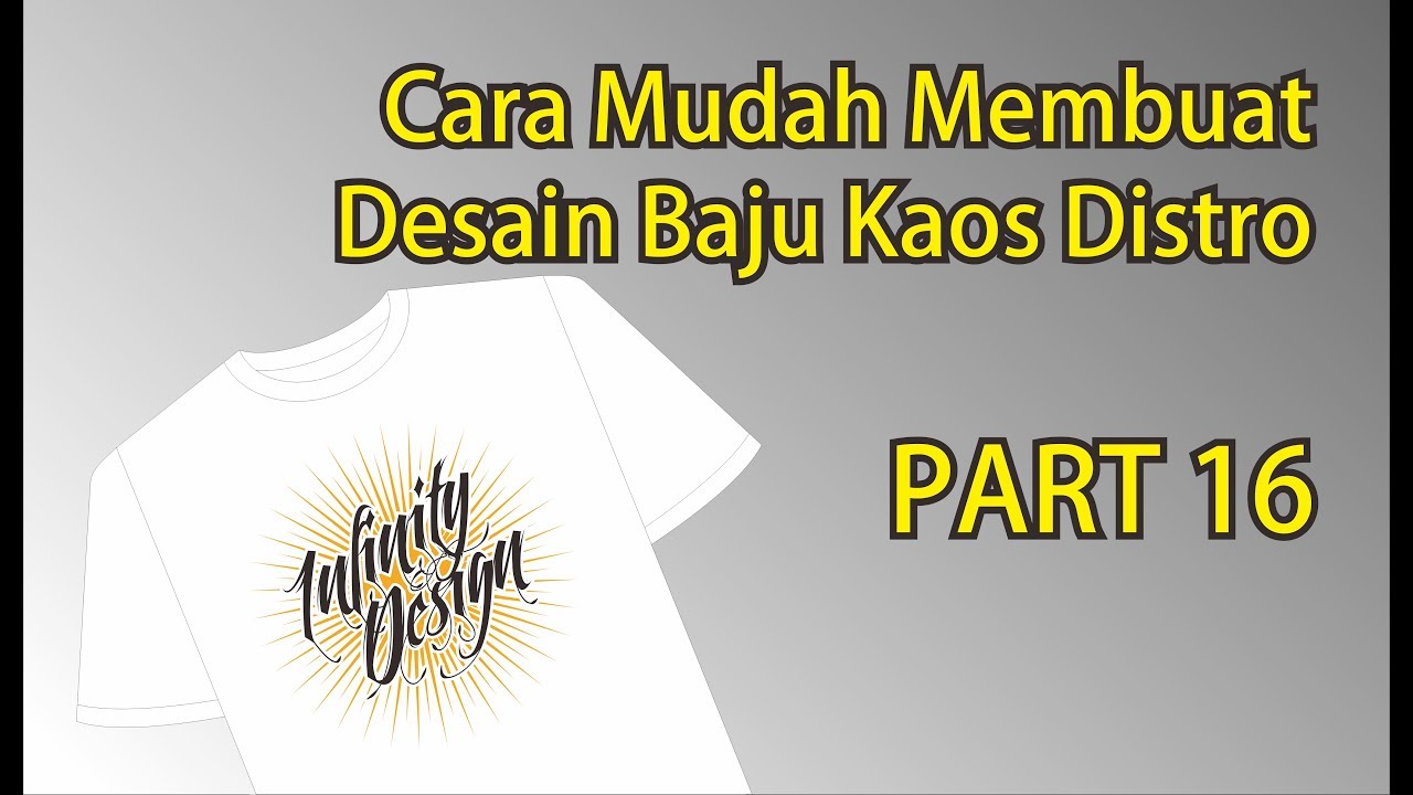  Tutorial  Cara  Membuat  Desain  Baju  Kaos Distro 