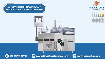 Automatic High-Speed Rotary Vial Washing Machine