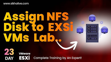 How to Assign NFS Disk Storage for ESXi VMs | Step-by-Step Lab | SikhoLive