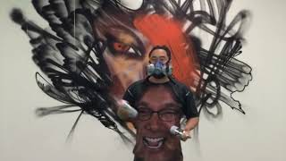 David Choe Painting a Mural at the Good Smile Factory in Japan #davidchoe #goodsmilecompany