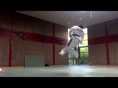 Taekwondo 540 Reverse Kick