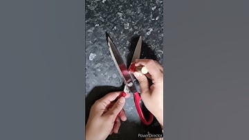How to sharp scissors in a minute!