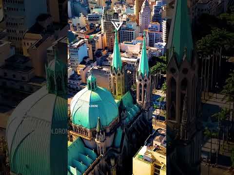 Catedral da Sé São Paulo - UPSIDDOWN DRONE #drone #saopaulo #catedral #igreja #aerial