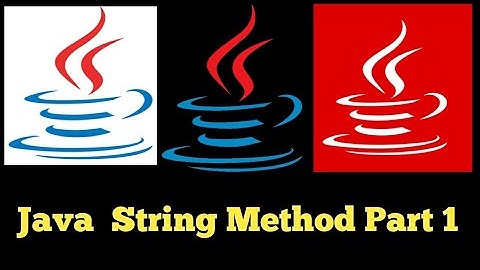 #36 Java String Method Part 1