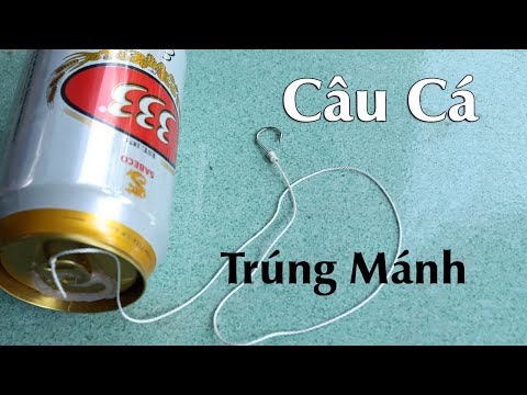 Video Cách tóm lưỡi câu cắm - Cắm câu cá bằng lon bia - youtube