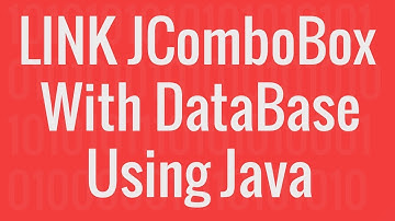 How to link JComboBox with Database Values with Java in NetBeans