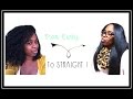 How To Straighten Natural Hair | Curly to Straight