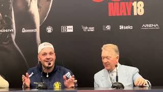 Grant Tassie Brown interview at the post fight presser with Tyson Fury after fight vs Oleksandr Usyk