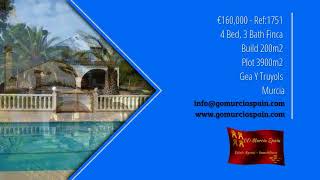 GO Murcia Spain - Finca For Sale - Gea Y Truyols - Murcia €160,000