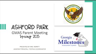 2025 Spring GMAS Parent Meeting