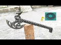 DIY Amazing Axe from Sprocket and Motocycle chain, Amazing Recycling
