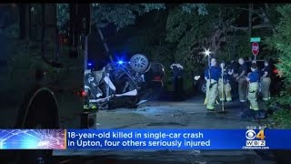 Memorial grows for 18-year-old killed in Upton crash