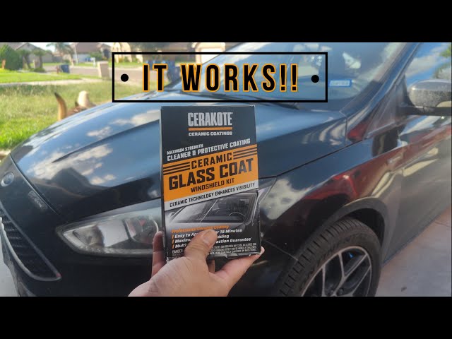 Cerakote Rapid Ceramic Glass Coat vs Rain-X Rain Repellent